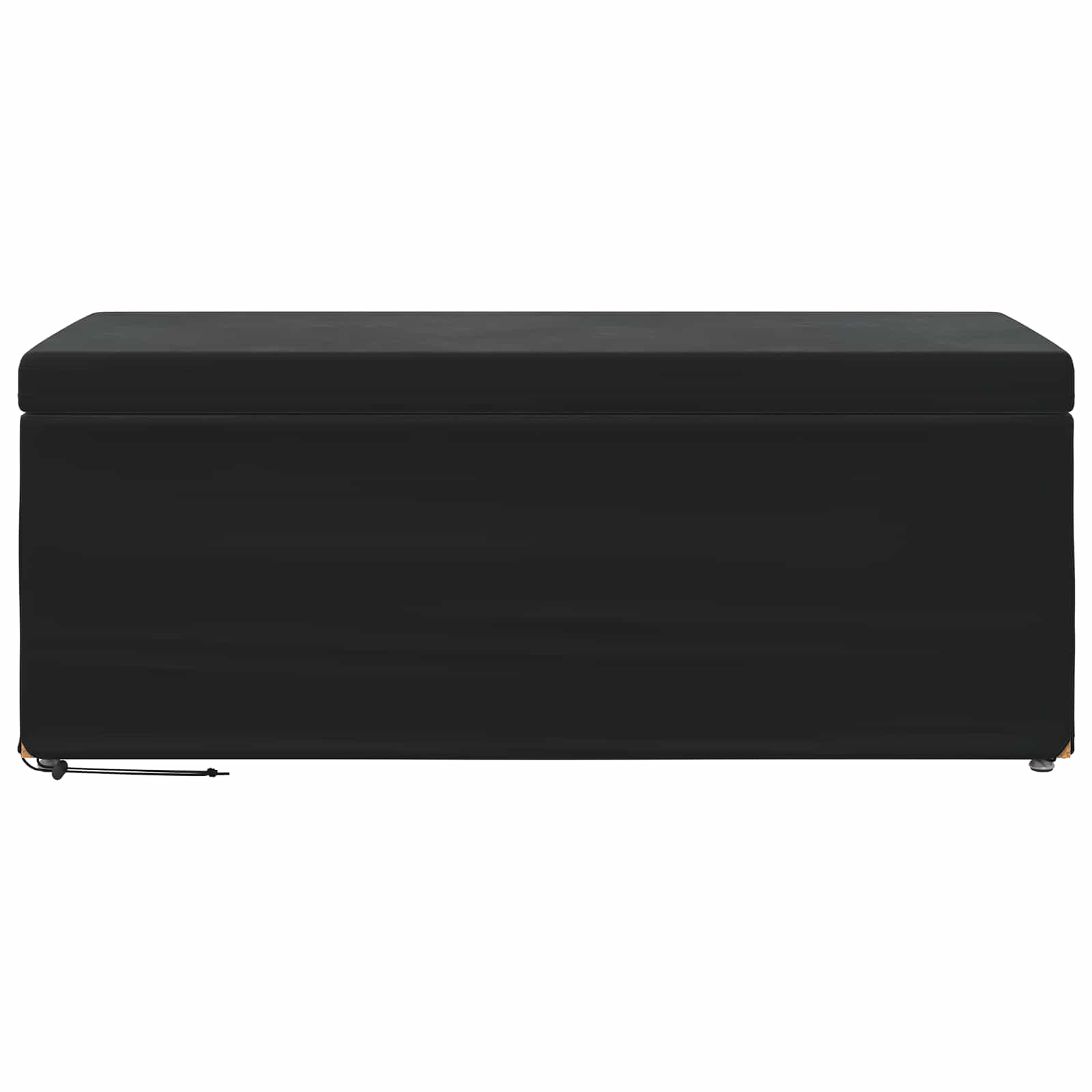vidaXL Halka Czarny 101 x 41 x 40 cm Welur i drewno inżynieryjne