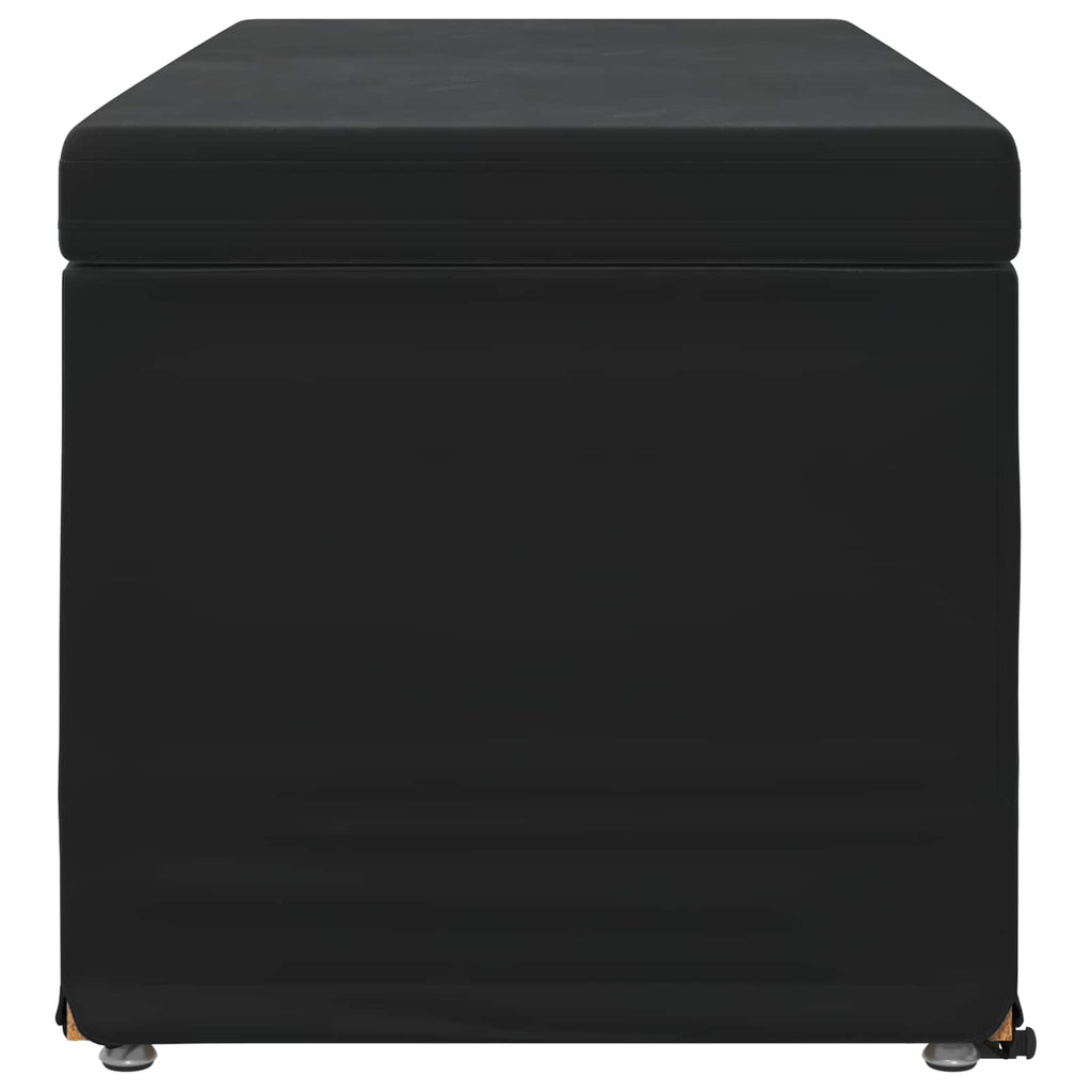 vidaXL Halka Czarny 101 x 41 x 40 cm Welur i drewno inżynieryjne