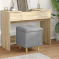 vidaXL Ottoman z przechowalnią Jasnoszary 40 x 40 x 45 cm tkanina