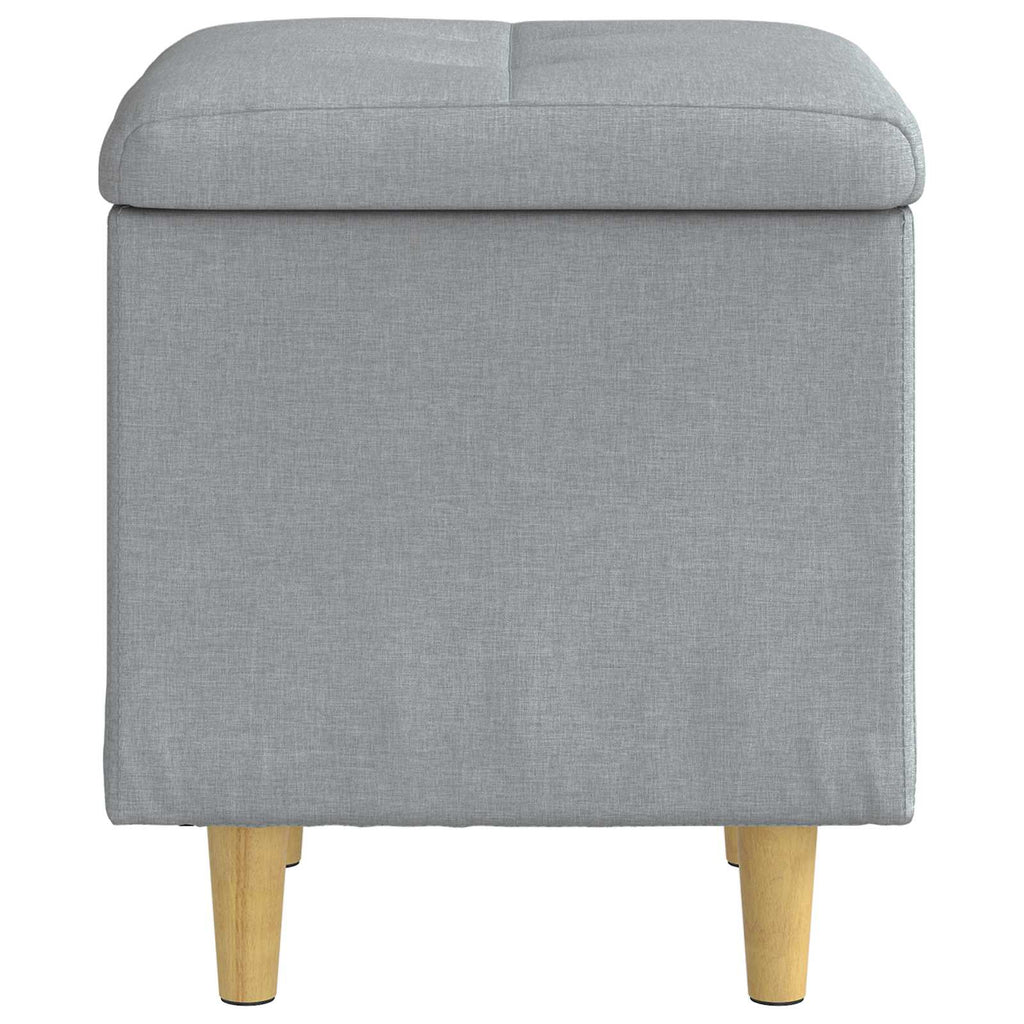 vidaXL Ottoman z przechowalnią Jasnoszary 40 x 40 x 45 cm tkanina