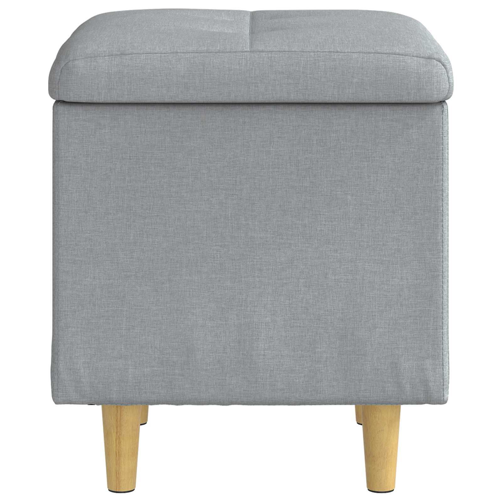 vidaXL Ottoman z przechowalnią Jasnoszary 40 x 40 x 45 cm tkanina