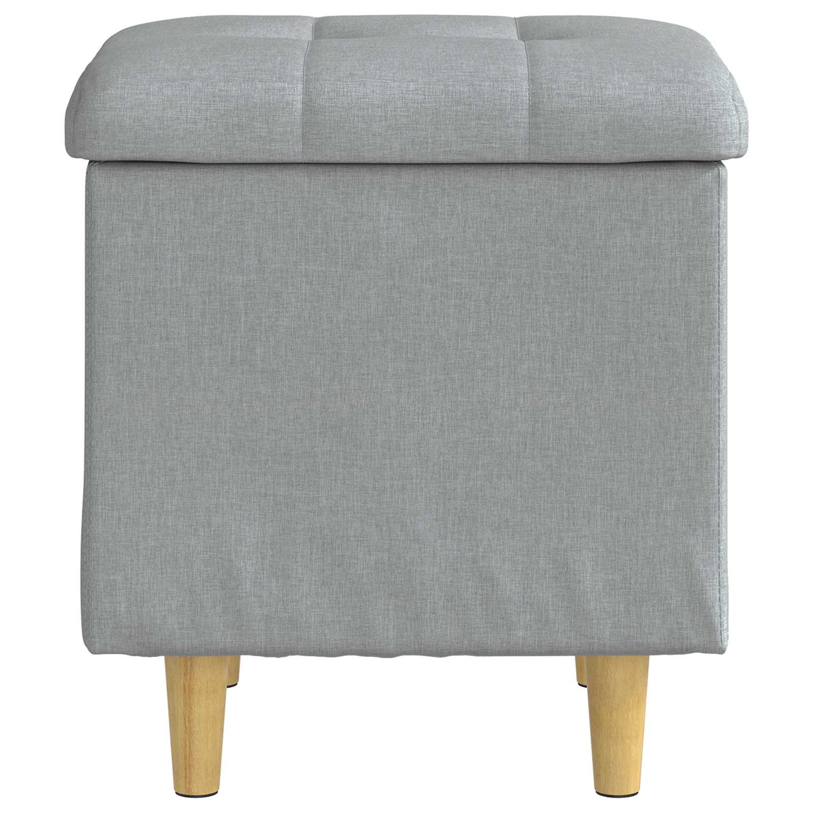 vidaXL Ottoman z przechowalnią Jasnoszary 40 x 40 x 45 cm tkanina