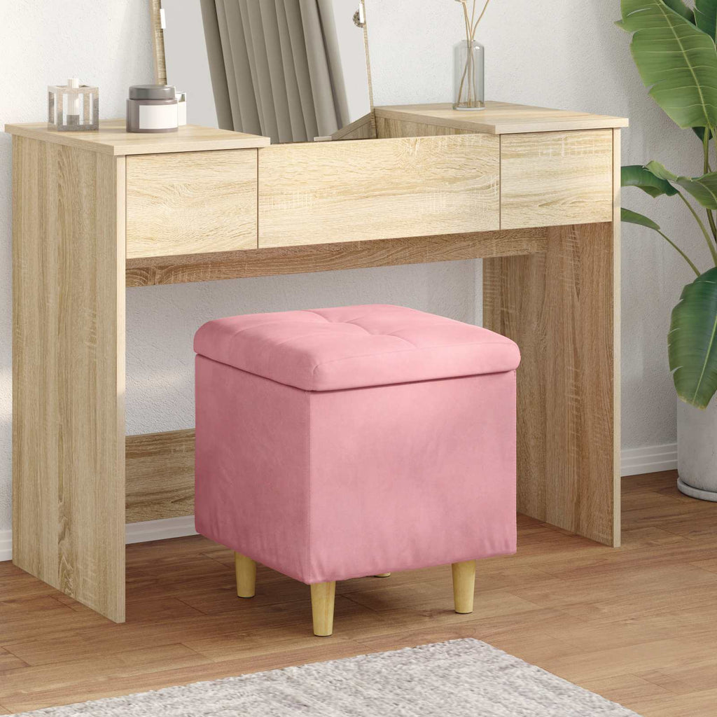 vidaXL Ottoman z przechowalnią 40 x 40 x 45 cm Aksamit
