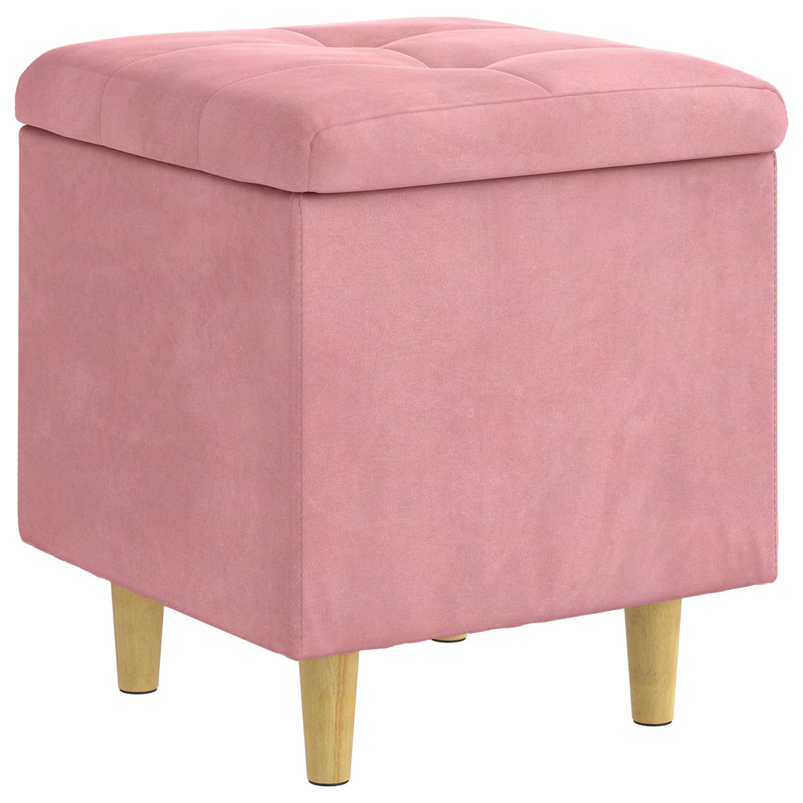 vidaXL Ottoman z przechowalnią 40 x 40 x 45 cm Aksamit