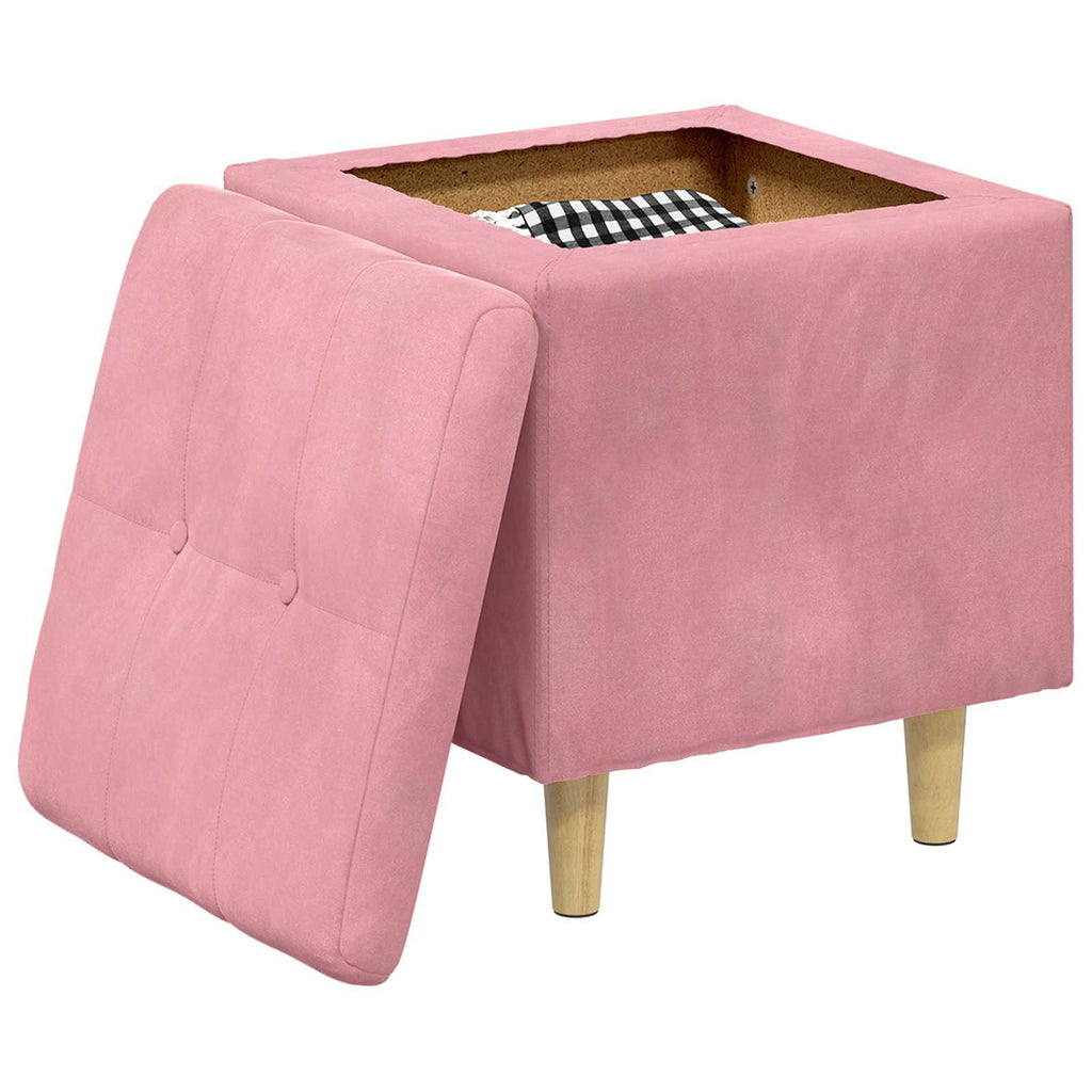 vidaXL Ottoman z przechowalnią 40 x 40 x 45 cm Aksamit