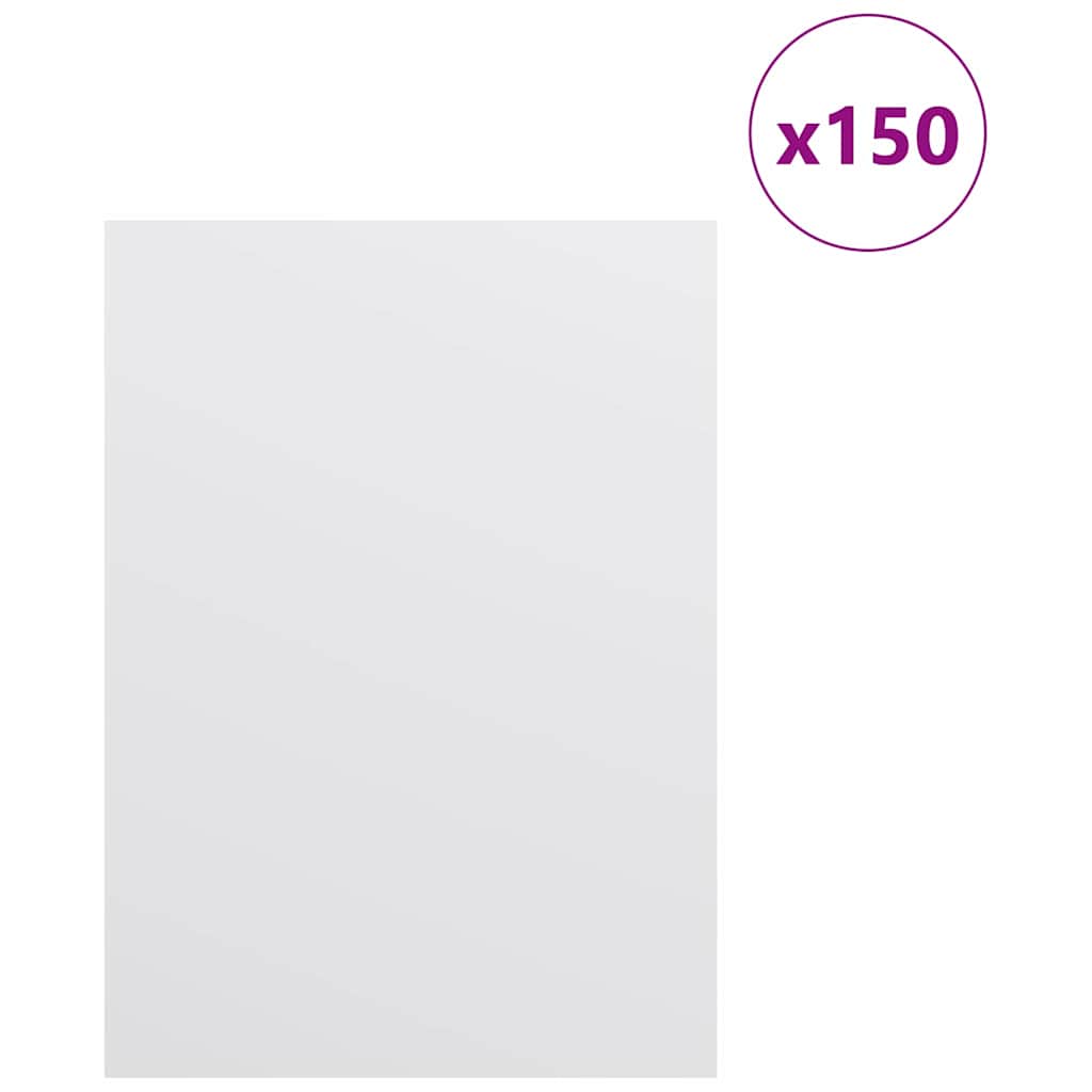 vidaXL Panele dekoracyjne 150 pcs Biały 15 x 21 x 0.27 cm