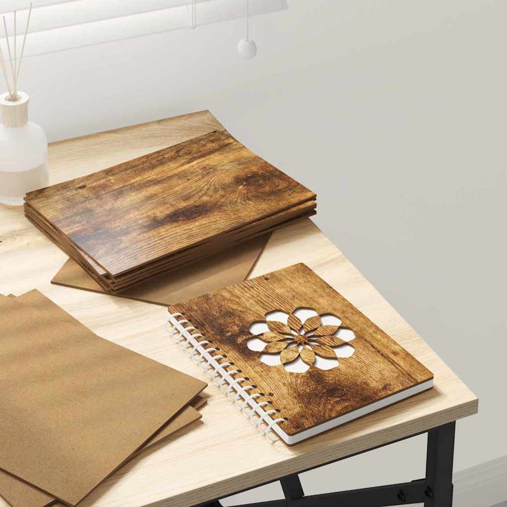 vidaXL Panele dekoracyjne 12 pcs Dąb wędzony 15 x 21 x 0.27 cm