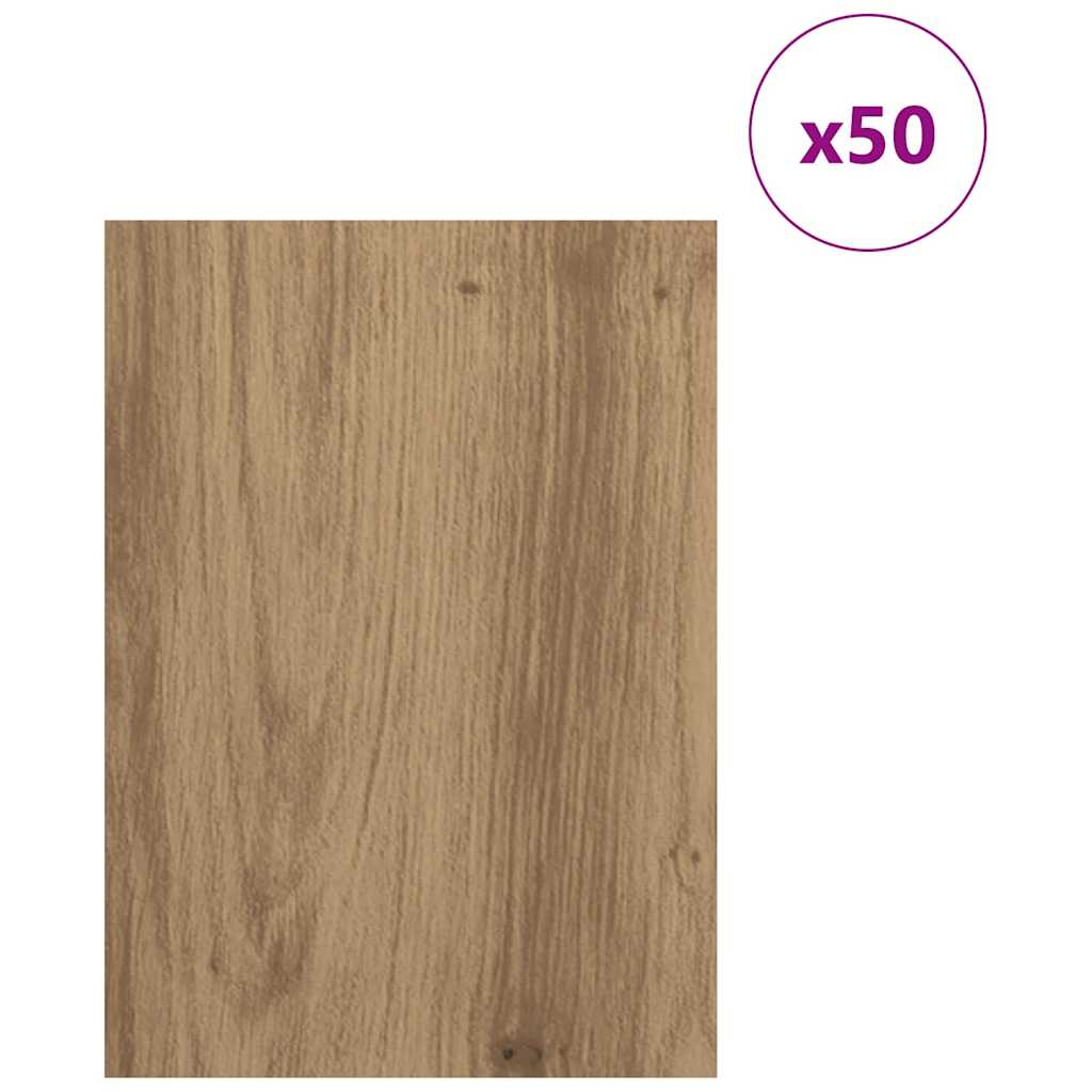 vidaXL Panele dekoracyjne 50 pcs Dąb rzemieślniczy 15 x 21 x 0.27 cm