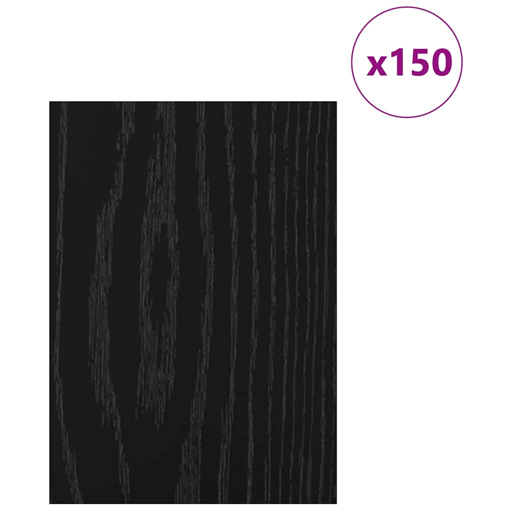 vidaXL Panele dekoracyjne 150 pcs Czarny Dąb 21 x 30 x 0,27 cm