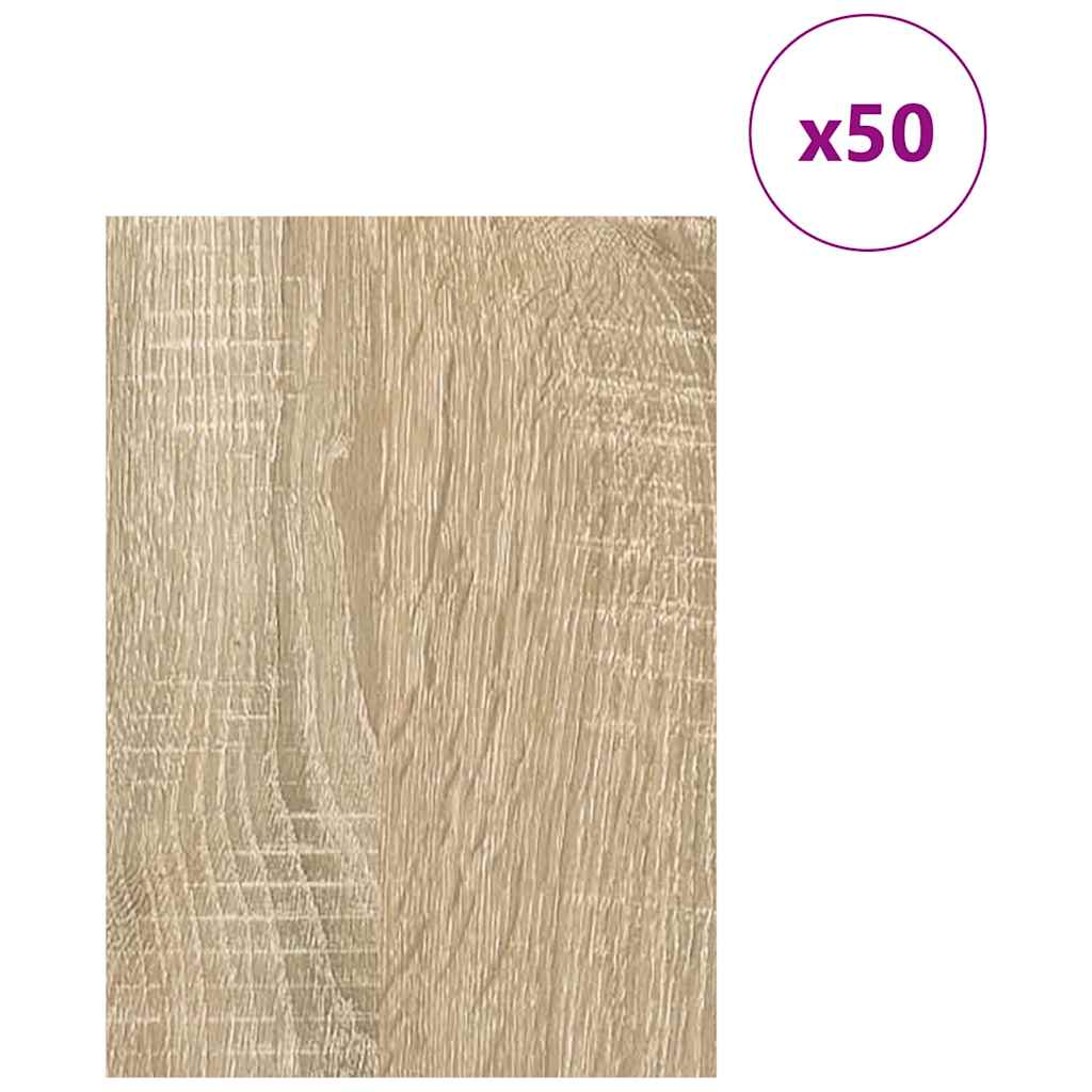 vidaXL Panele dekoracyjne 50 pcs Dąb Sonoma 21 x 30 x 0,27 cm
