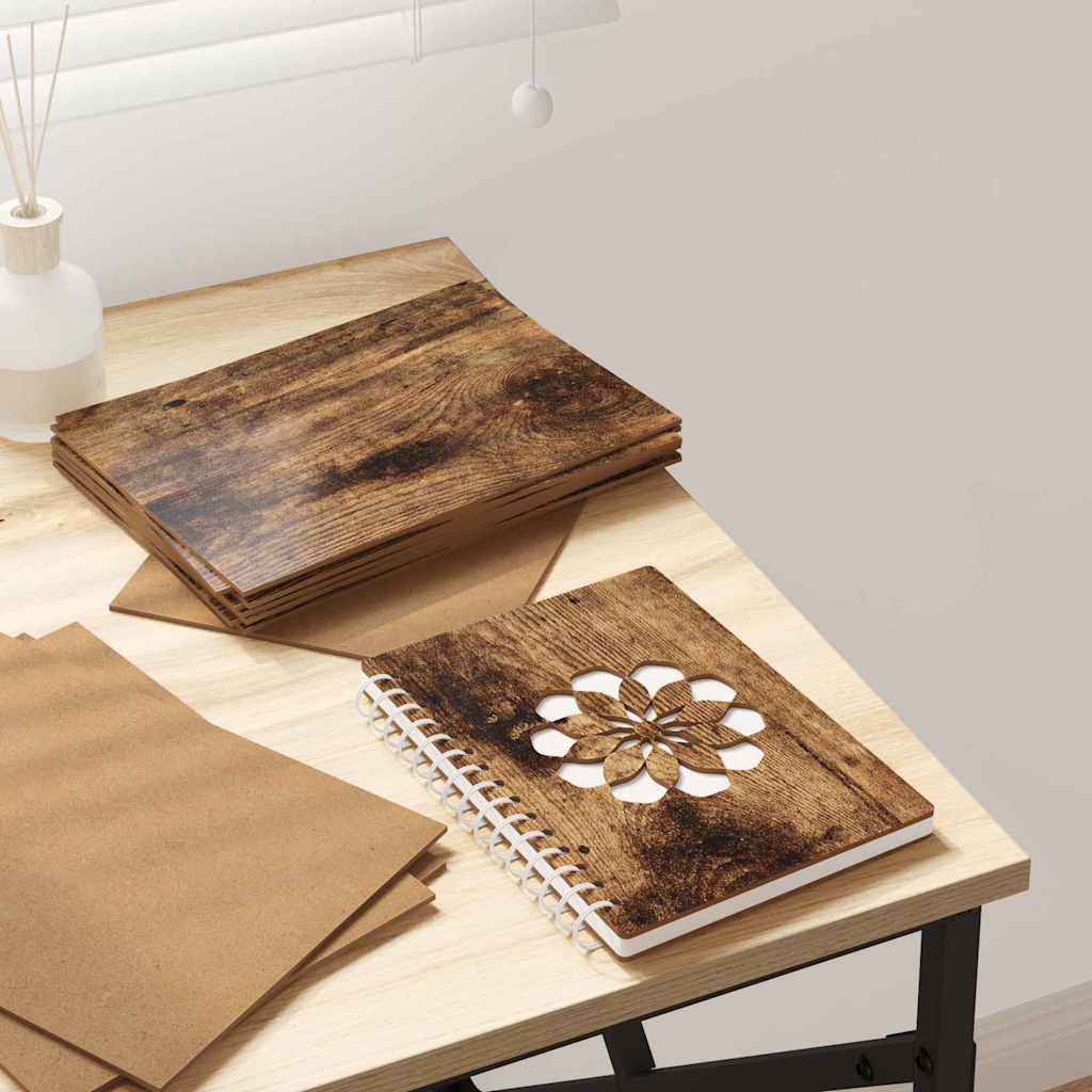 vidaXL Panele dekoracyjne 50 pcs Dąb wędzony 21 x 30 x 0,27 cm
