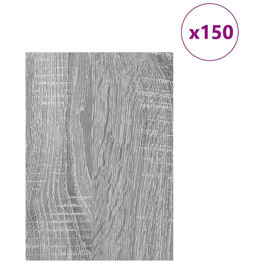 vidaXL Panele dekoracyjne 150 pcs Szary Sonoma 21 x 30 x 0,27 cm