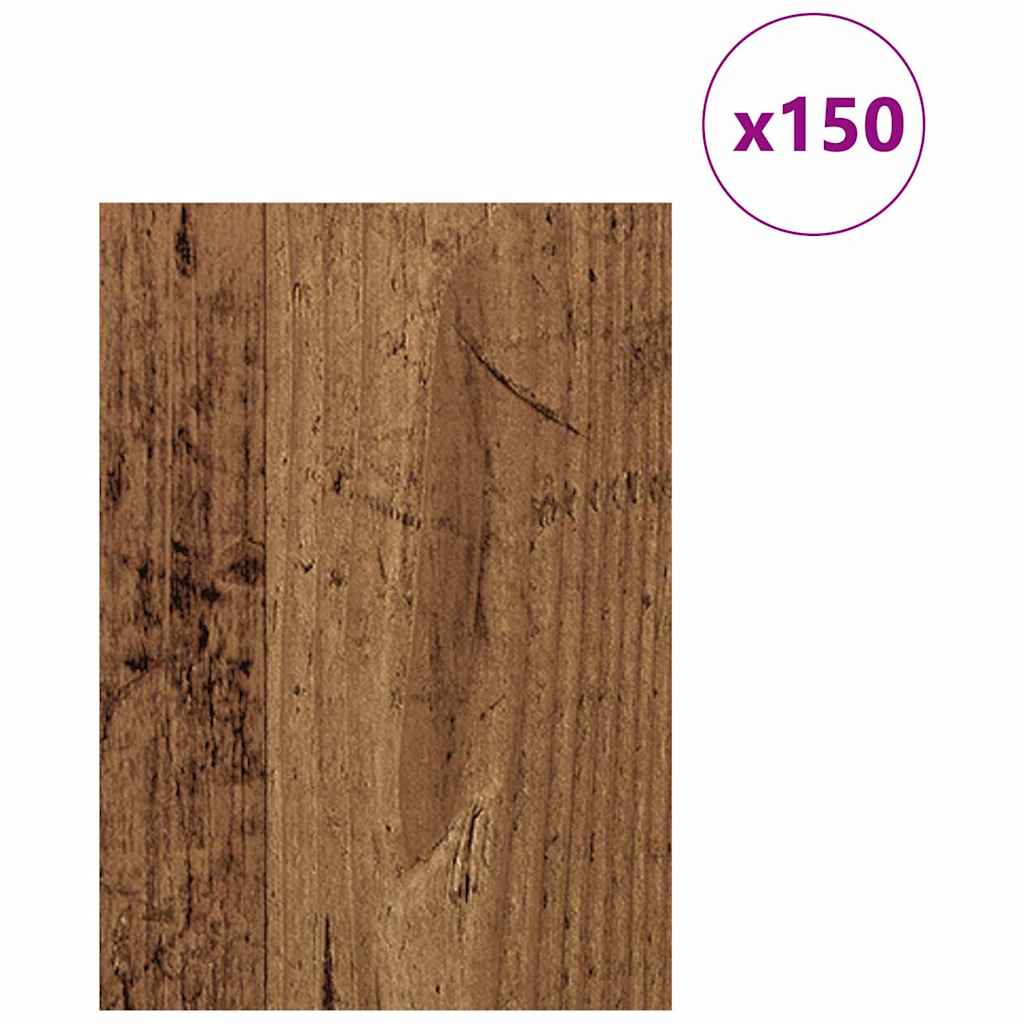 vidaXL Panele dekoracyjne 150 pcs Stare drewno 21 x 30 x 0,27 cm