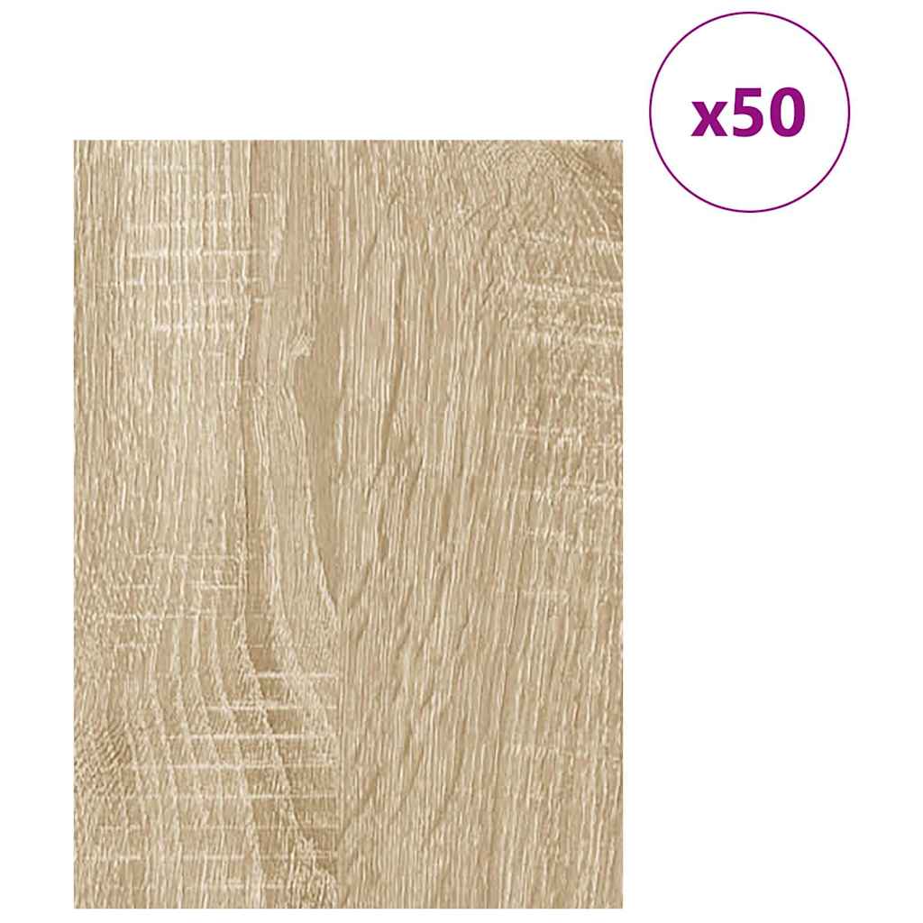 vidaXL Panele dekoracyjne 50 pcs Dąb Sonoma 30 x 42 x 0,27 cm