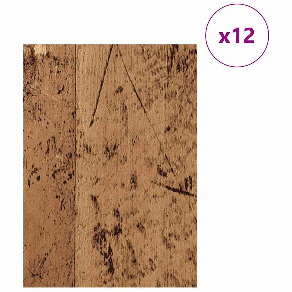 vidaXL Panele dekoracyjne 12 pcs Stare drewno 30 x 42 x 0,27 cm