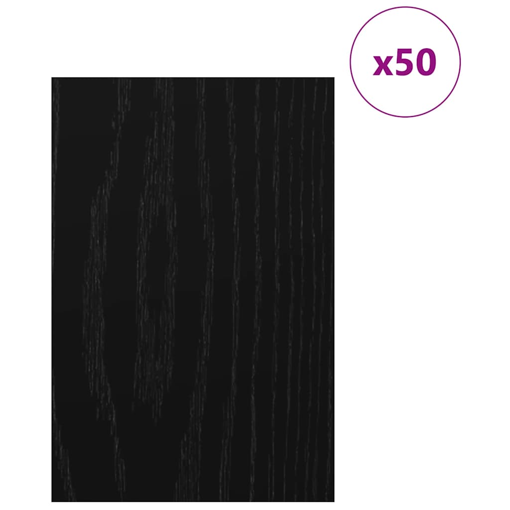 vidaXL Panele dekoracyjne 50 pcs Czarny Dąb 40 x 60 x 0.27 cm
