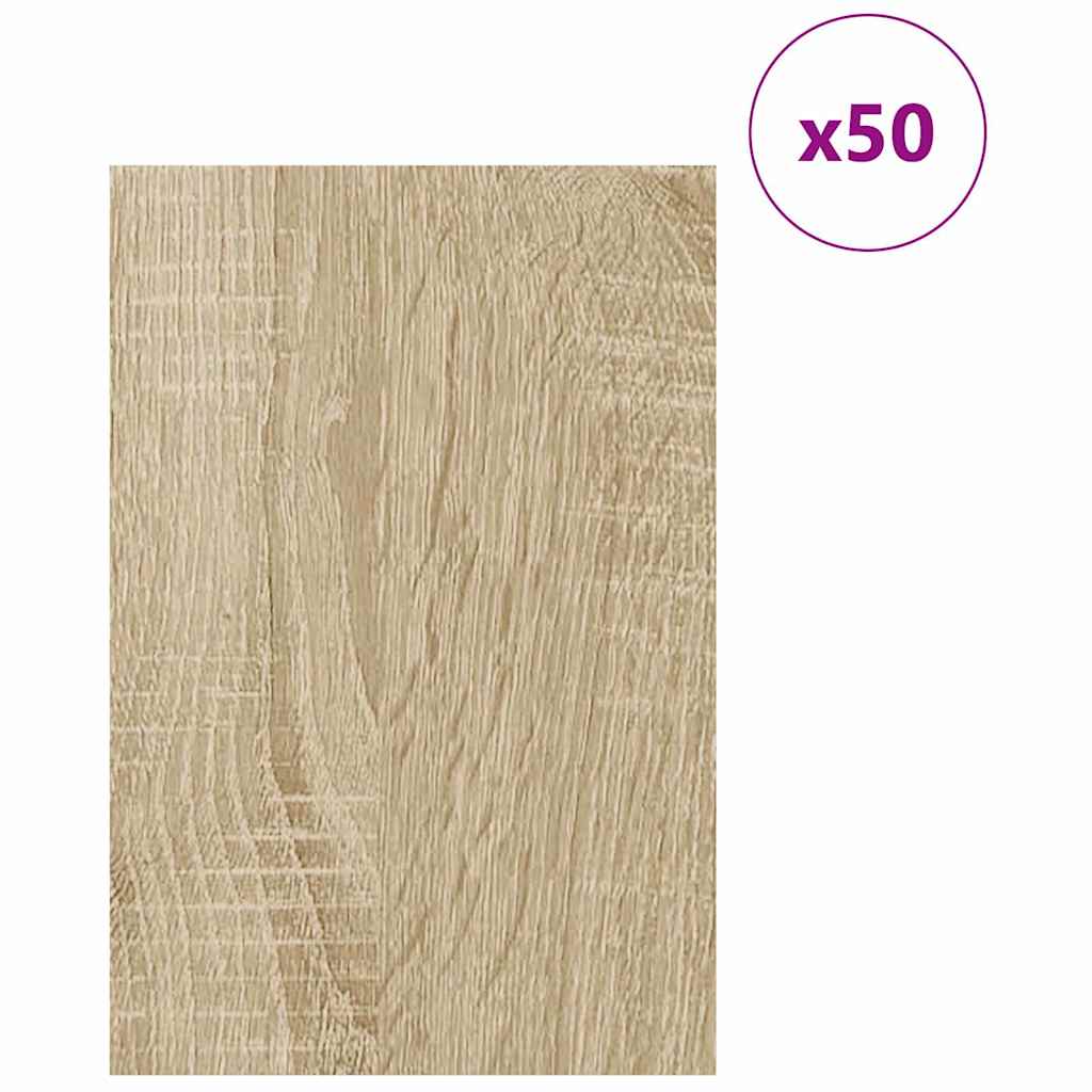 vidaXL Panele dekoracyjne 50 pcs Dąb Sonoma 40 x 60 x 0.27 cm