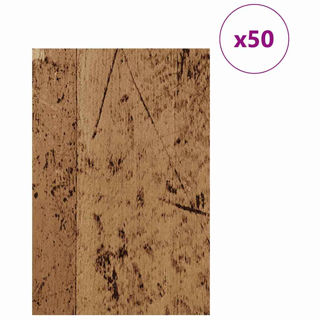 vidaXL Panele dekoracyjne 50 pcs Stare drewno 40 x 60 x 0.27 cm