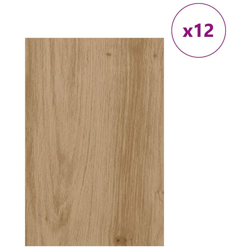 vidaXL Panele dekoracyjne 12 pcs Dąb rzemieślniczy 40 x 60 x 0.27 cm