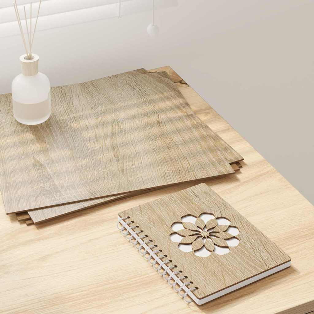 vidaXL Panele dekoracyjne 50 pcs Dąb Sonoma 30 x 30 x 0.27 cm
