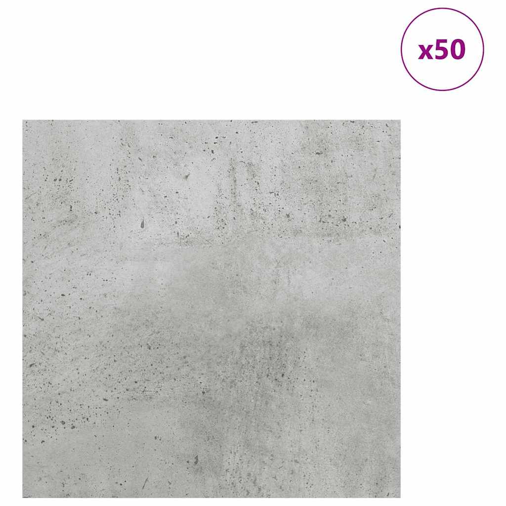 vidaXL Panele dekoracyjne 50 pcs Betonowy szary 30 x 30 x 0.27 cm