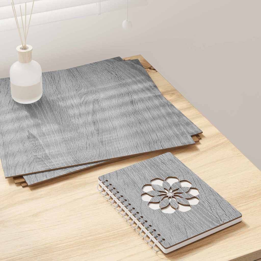 vidaXL Panele dekoracyjne 12 pcs Szary Sonoma 30 x 30 x 0.27 cm