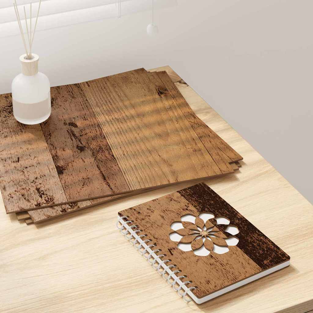 vidaXL Panele dekoracyjne 50 pcs Stare drewno 30 x 30 x 0.27 cm