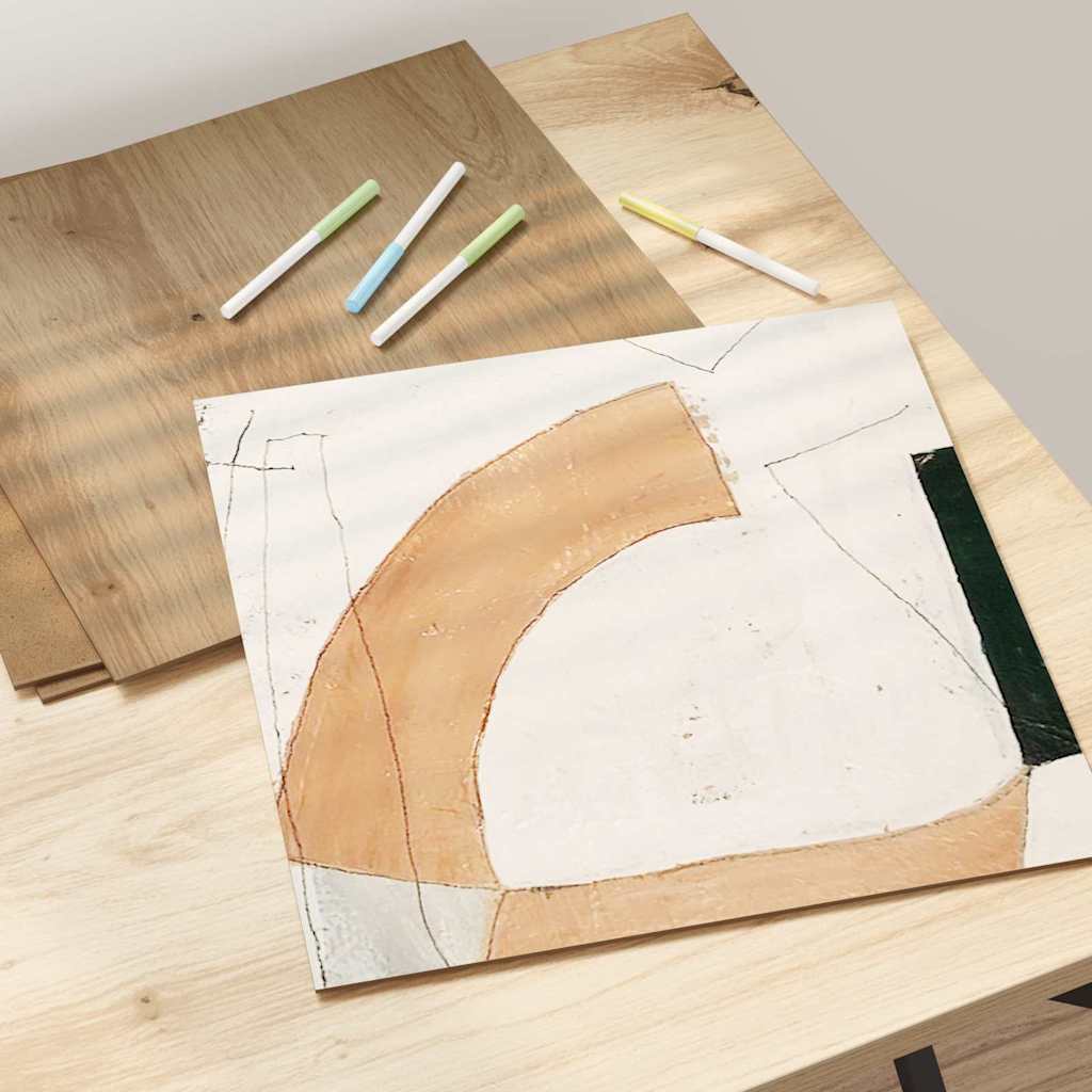 vidaXL Panele dekoracyjne 50 pcs Dąb rzemieślniczy 30 x 30 x 0.27 cm
