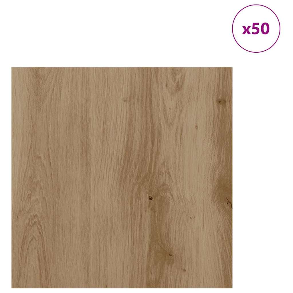 vidaXL Panele dekoracyjne 50 pcs Dąb rzemieślniczy 30 x 30 x 0.27 cm