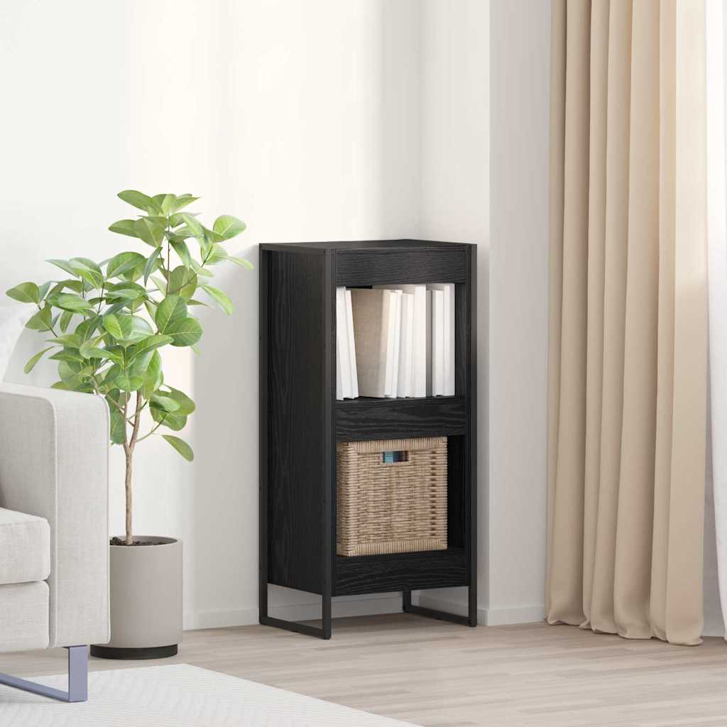 vidaXL Szafka na książki Czarny Dąb 40 x 30 x 86,5 cm