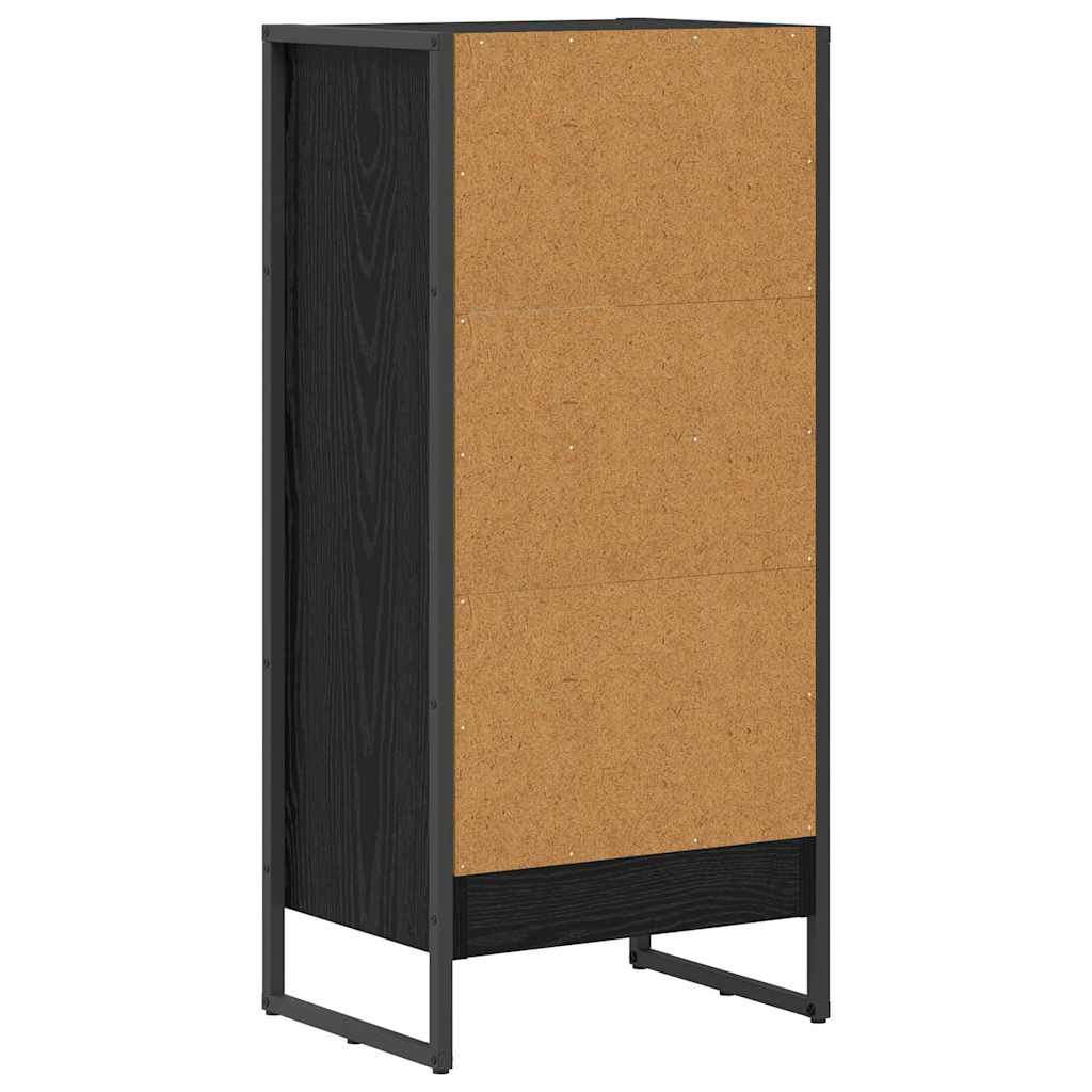 vidaXL Szafka na książki Czarny Dąb 40 x 30 x 86,5 cm