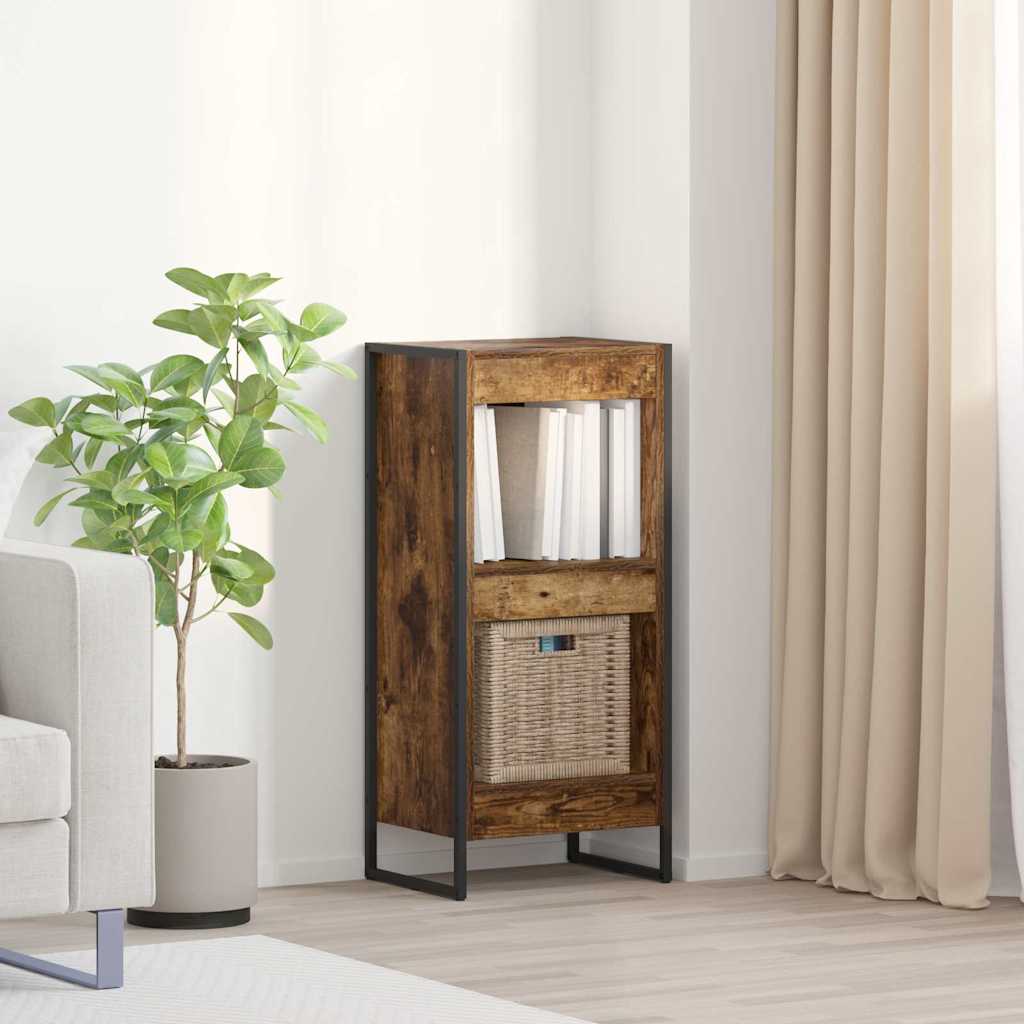 vidaXL Szafka na książki Dąb dymny 40 x 30 x 86,5 cm