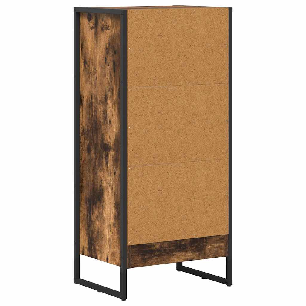 vidaXL Szafka na książki Dąb dymny 40 x 30 x 86,5 cm