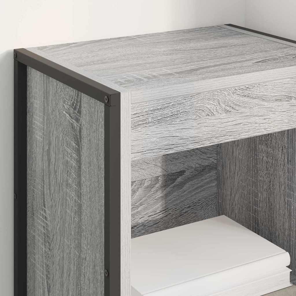 vidaXL Szafka na książki Szary Sonoma 40 x 30 x 86,5 cm
