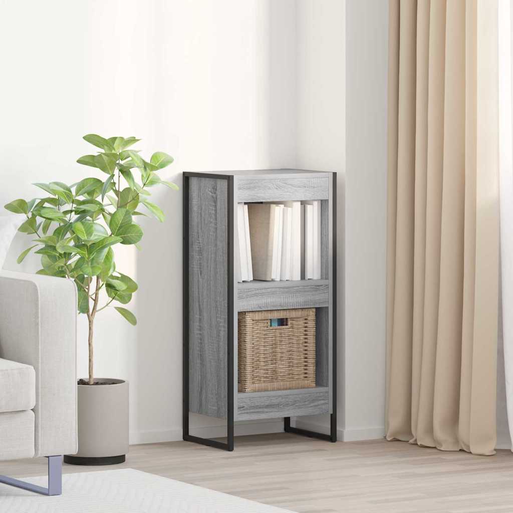 vidaXL Szafka na książki Szary Sonoma 40 x 30 x 86,5 cm