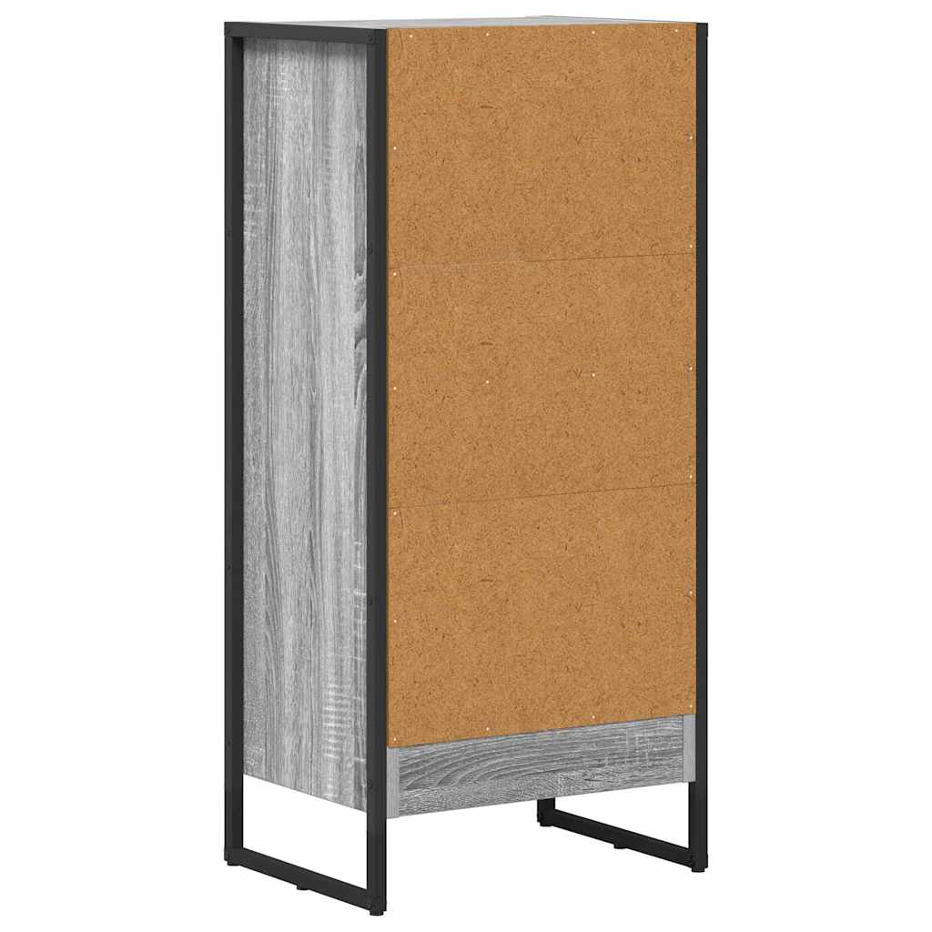 vidaXL Szafka na książki Szary Sonoma 40 x 30 x 86,5 cm