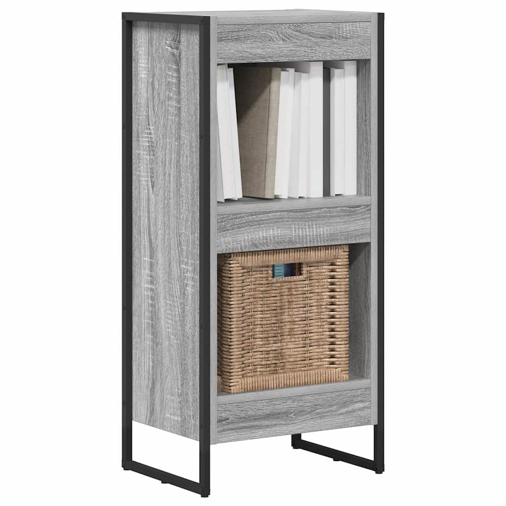 vidaXL Szafka na książki Szary Sonoma 40 x 30 x 86,5 cm