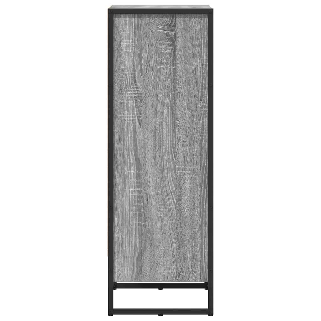vidaXL Szafka na książki Szary Sonoma 40 x 30 x 86,5 cm