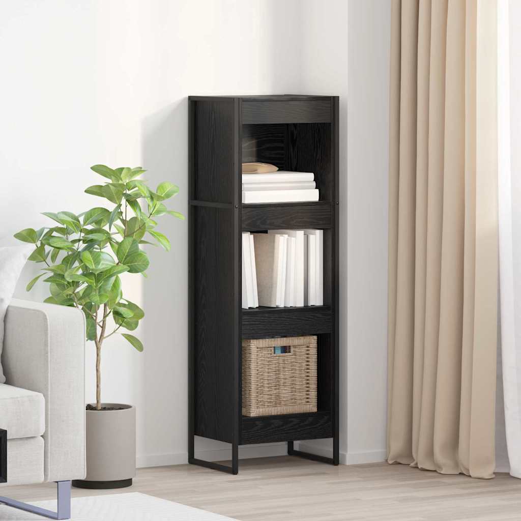vidaXL Szafka na książki Czarny Dąb 40 x 30 x 121 cm
