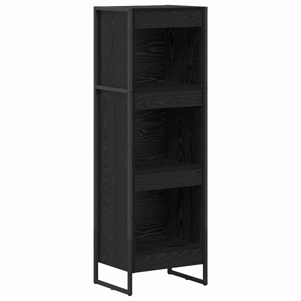 vidaXL Szafka na książki Czarny Dąb 40 x 30 x 121 cm