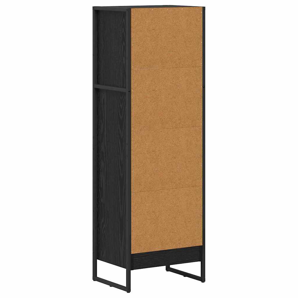 vidaXL Szafka na książki Czarny Dąb 40 x 30 x 121 cm