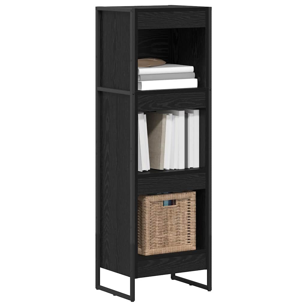 vidaXL Szafka na książki Czarny Dąb 40 x 30 x 121 cm