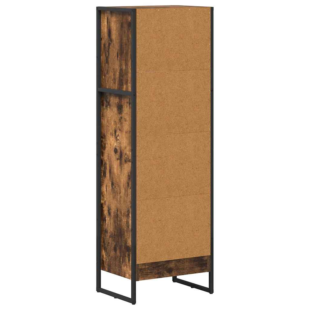 vidaXL Szafka na książki Dąb dymny 40 x 30 x 121 cm