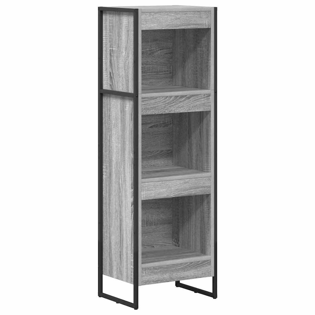 vidaXL Szafka na książki Szary Sonoma 40 x 30 x 121 cm
