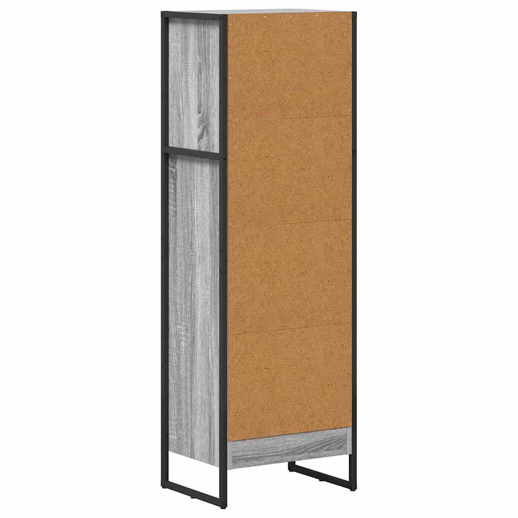 vidaXL Szafka na książki Szary Sonoma 40 x 30 x 121 cm