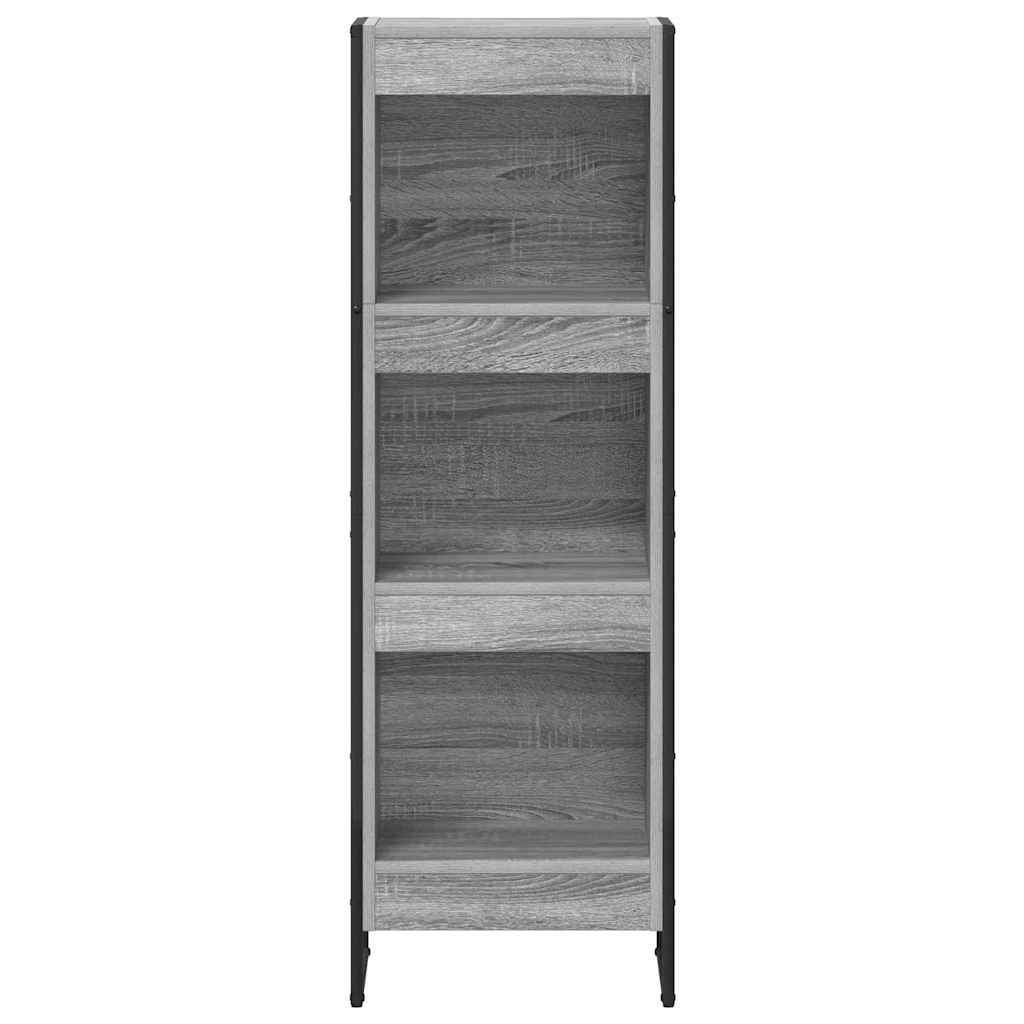 vidaXL Szafka na książki Szary Sonoma 40 x 30 x 121 cm