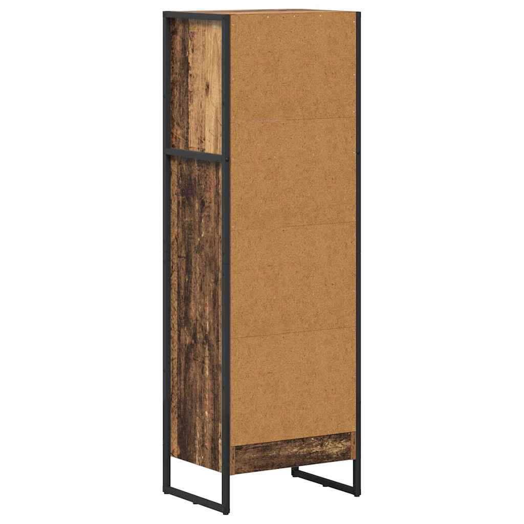 vidaXL Szafka na książki Stare drewno 40 x 30 x 121 cm