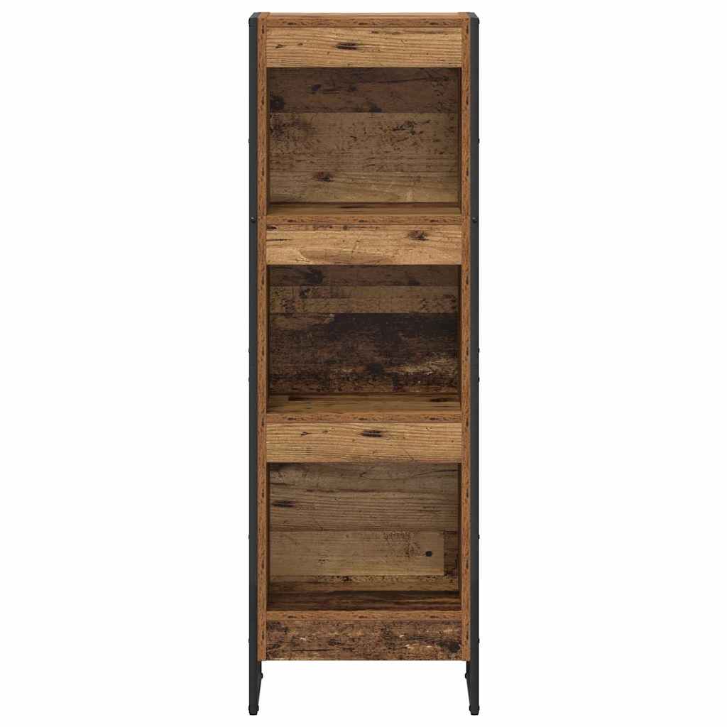 vidaXL Szafka na książki Stare drewno 40 x 30 x 121 cm