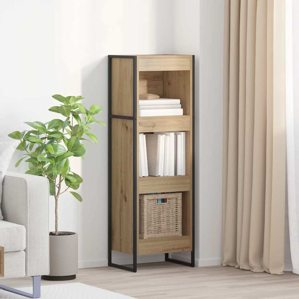 vidaXL Szafka na książki Dąb rzemieślniczy 40 x 30 x 121 cm