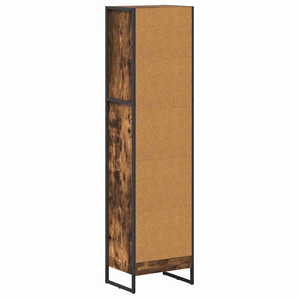 vidaXL Szafka na książki Dąb dymny 40 x 30 x 155 cm